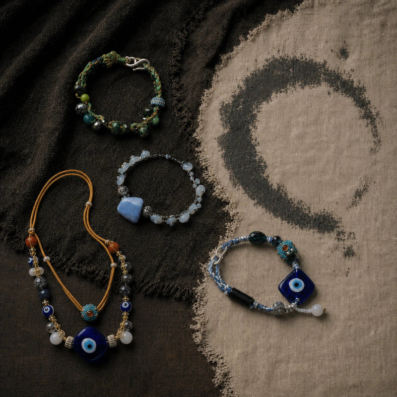 Oxidized Metal collection by à la luck — patina silver and aged-metal details in finished talisman jewelry