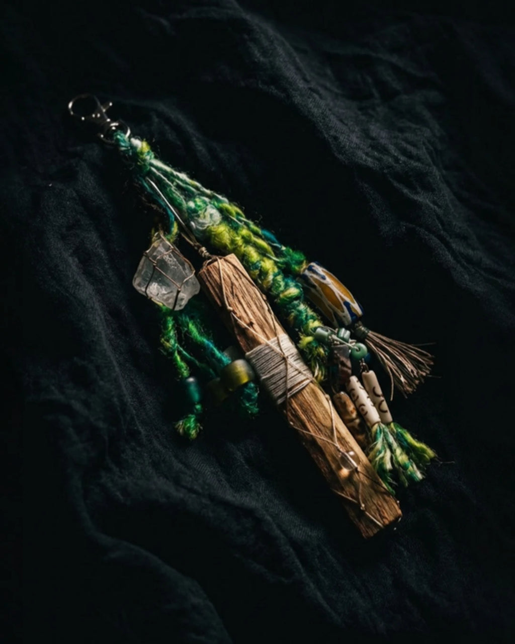 The Sanctuary #02 | Palo Santo & Quartz Bag Talisman