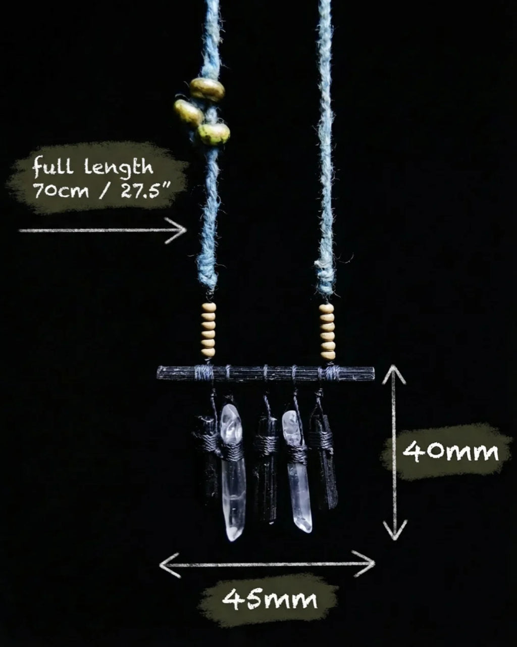 The Shield #03 | Peruvian Black Tourmaline Necklace