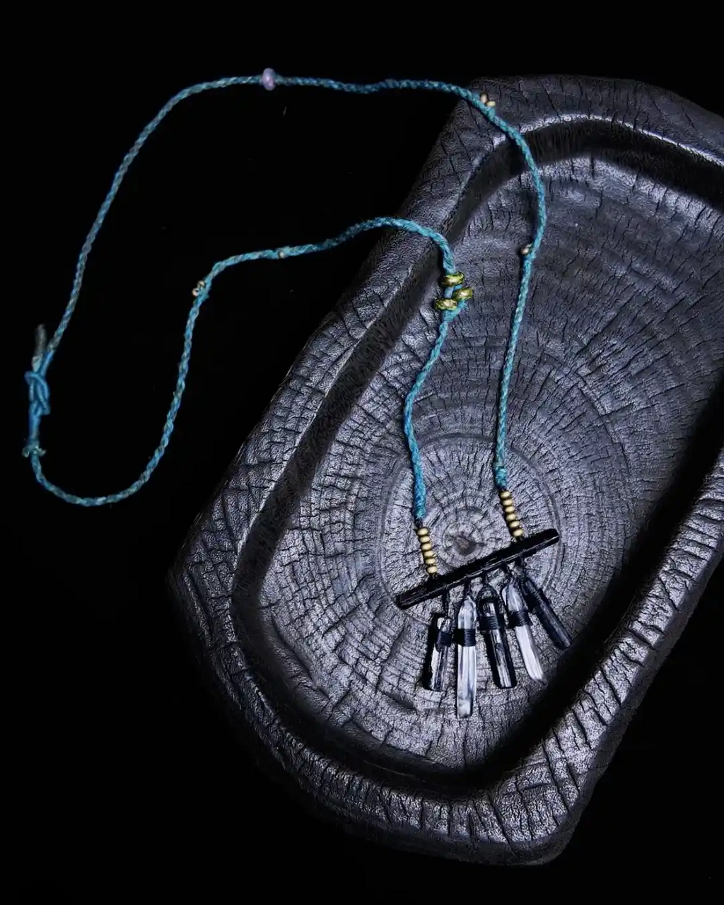 Peruvian black tourmaline necklace à la luck Urban Talisman