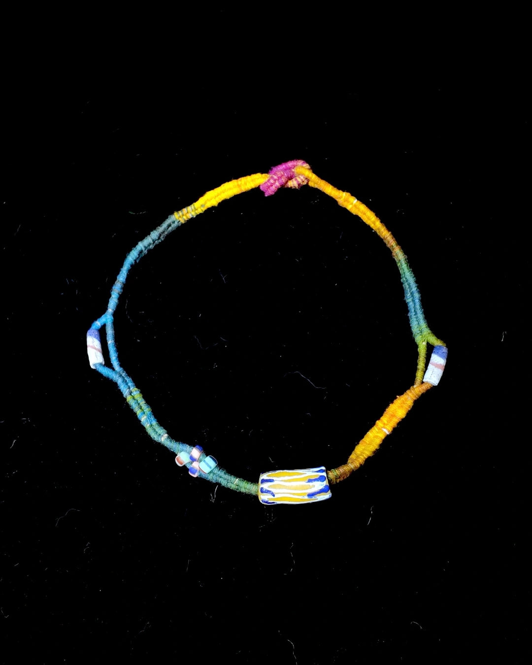 The Nomad #05 | African Trade Bead Wrap Bracelet & Choker