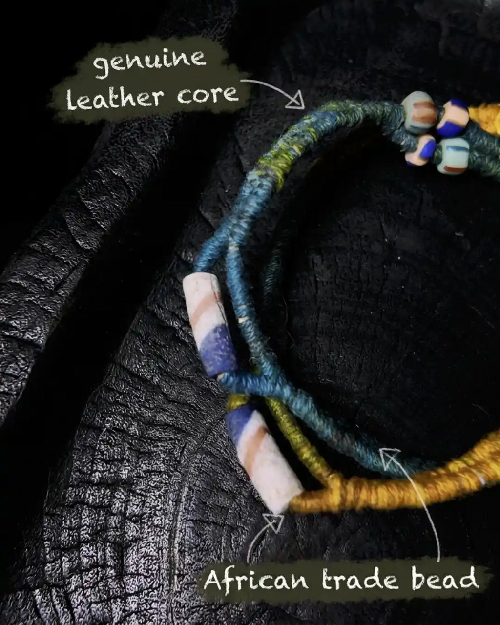The Nomad #05 | African Trade Bead Wrap Bracelet & Choker
