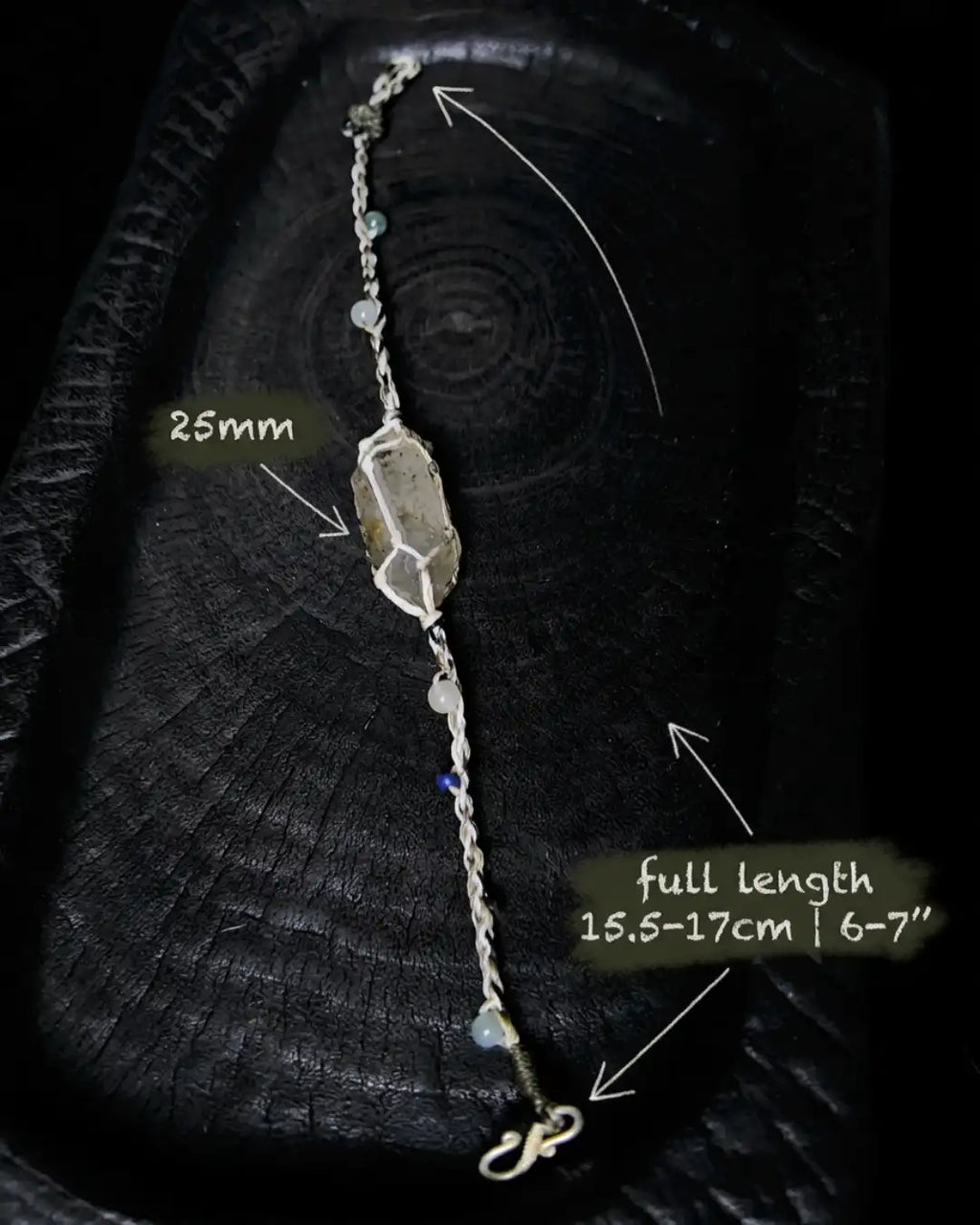 The Alchemist #09 | Himalayan Smoky Quartz Macrame Bracelet