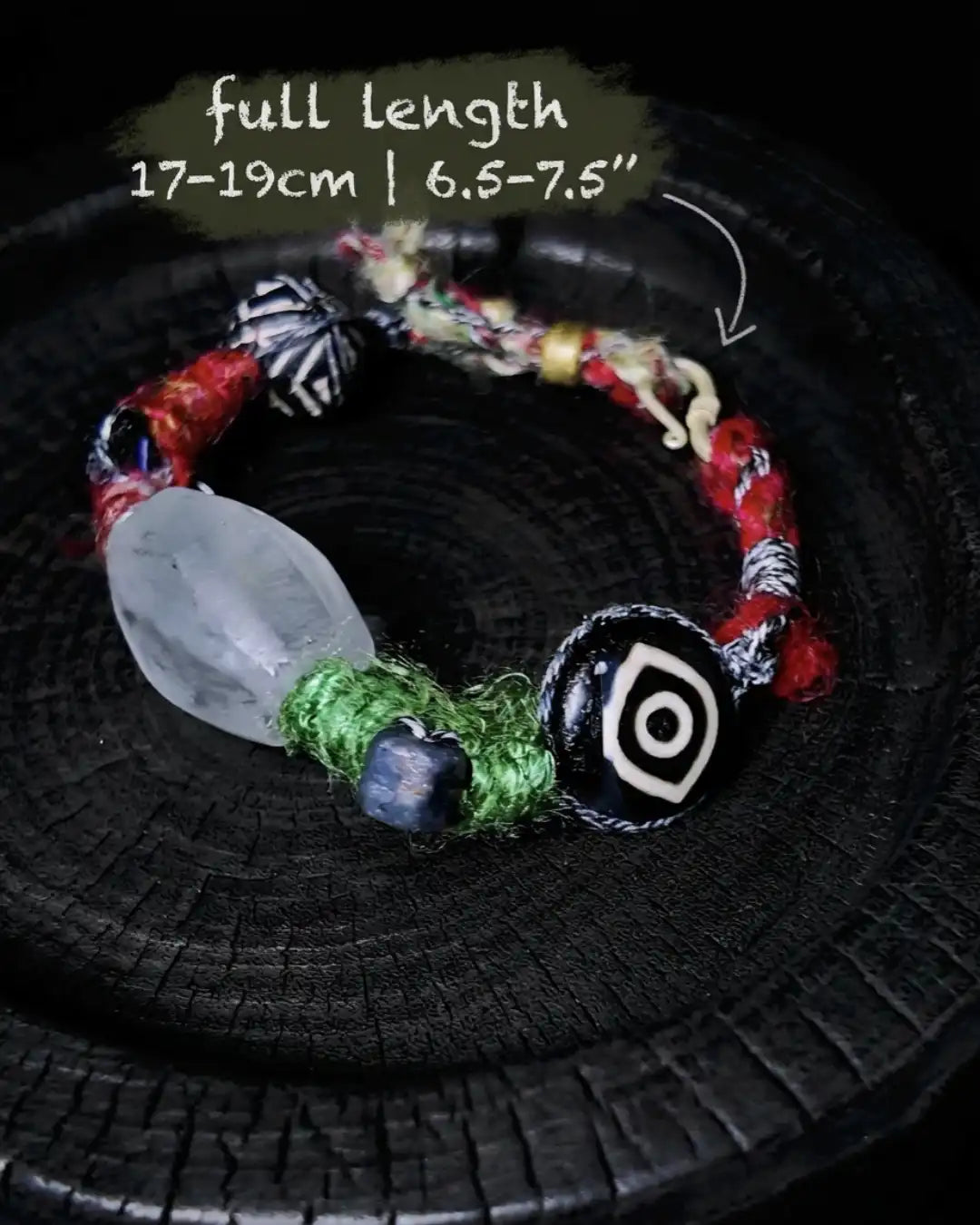 The Shaman #10 | Himalayan Agate & Sapphire Energy Bracelet