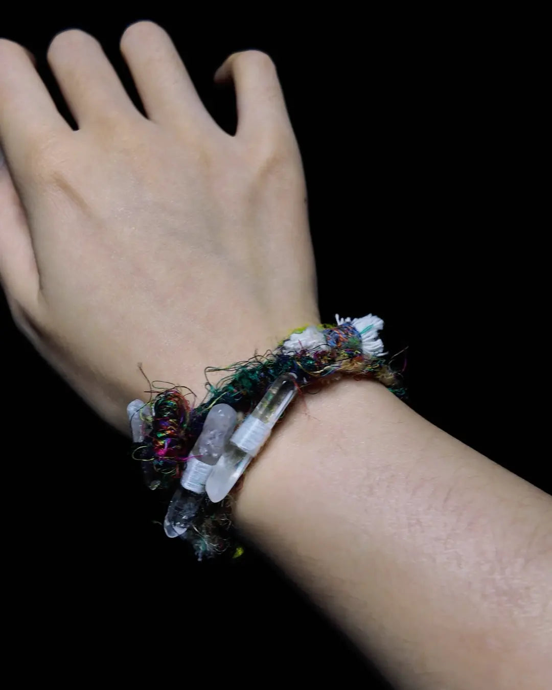 The Primal #11 | Himalayan Quartz & Silk Wrap Bracelet & Necklace