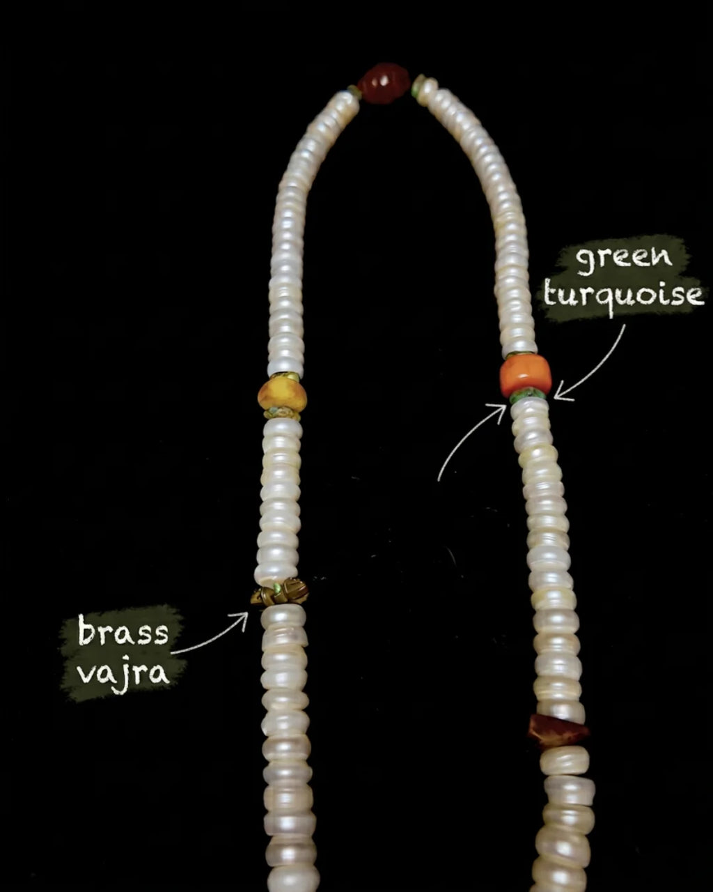 The Sovereign #12 | 10mm Pearl & Vajra 108 Mala