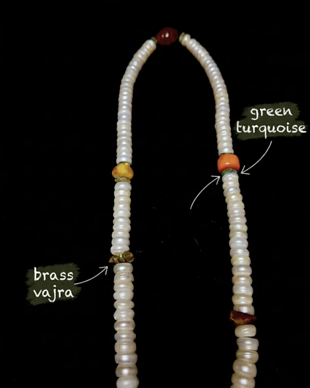 The Sovereign #12 | 10mm Pearl & Vajra 108 Mala