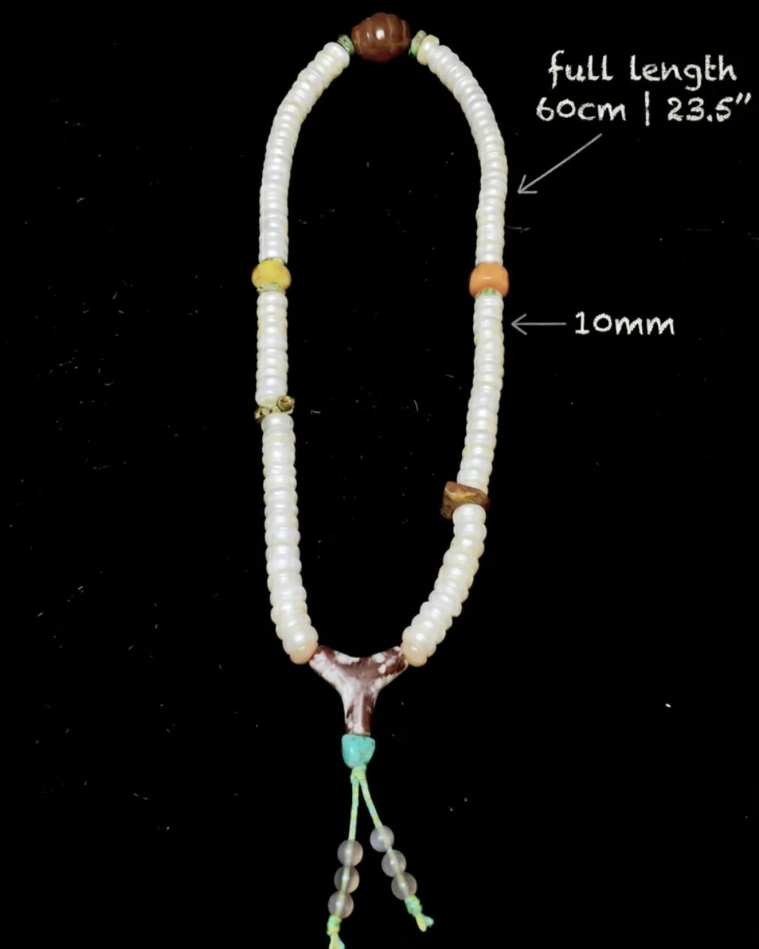 The Sovereign #12 | 10mm Pearl & Vajra 108 Mala