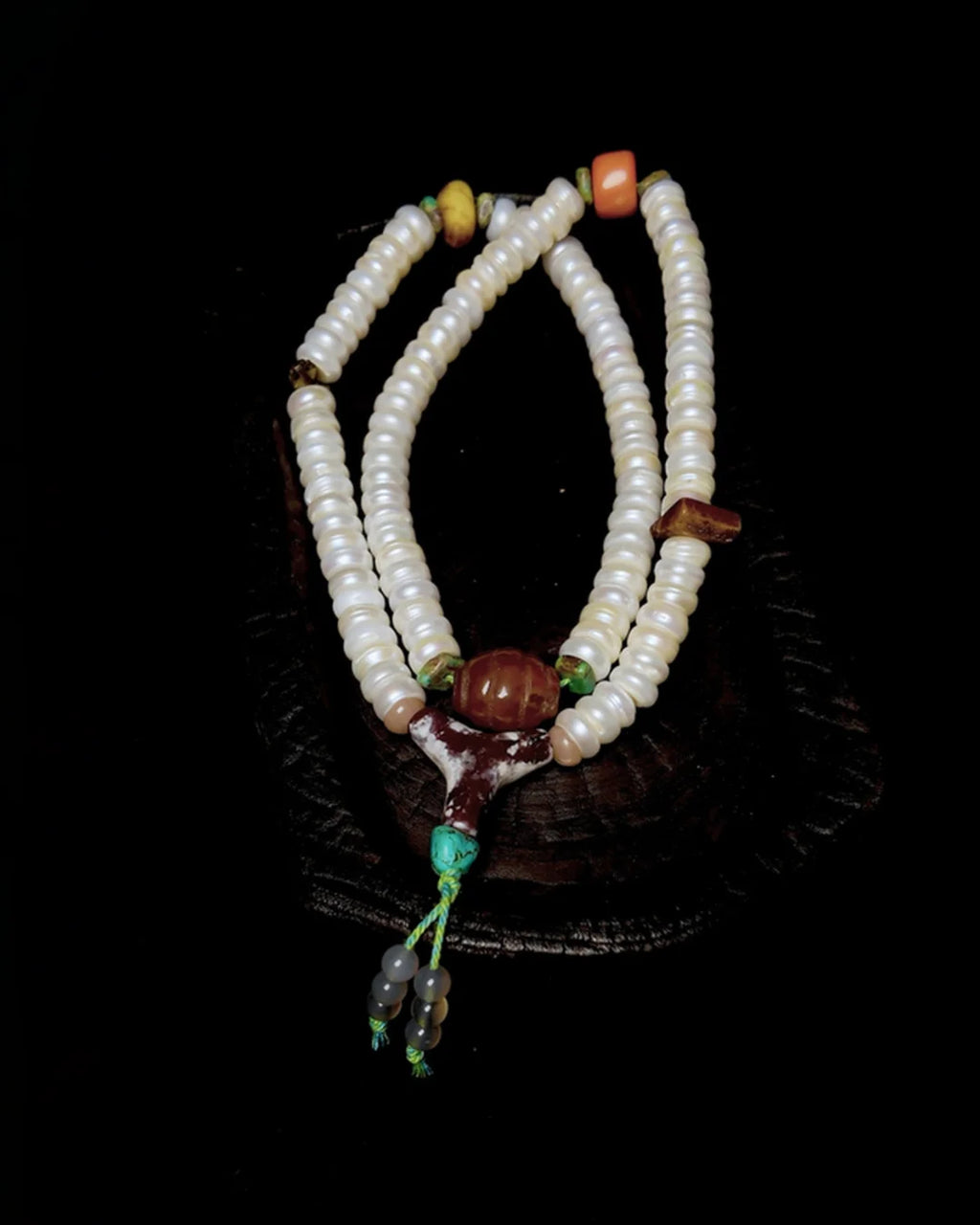 The Sovereign #12 | 10mm Pearl & Vajra 108 Mala