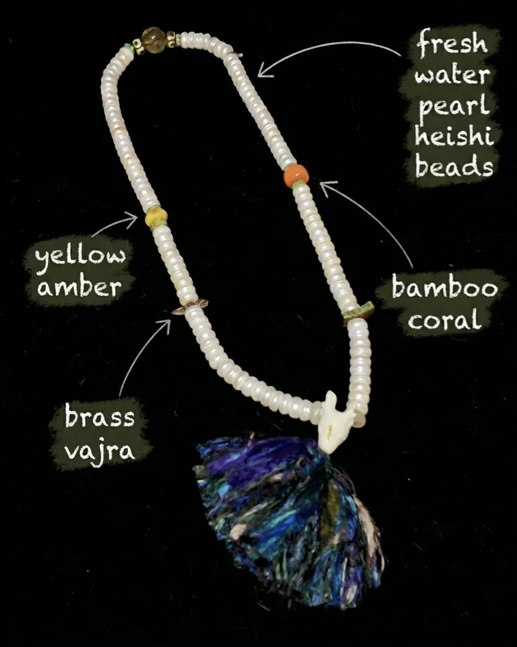 The Seer #16 | 10mm Pearl & Antler 108 Mala