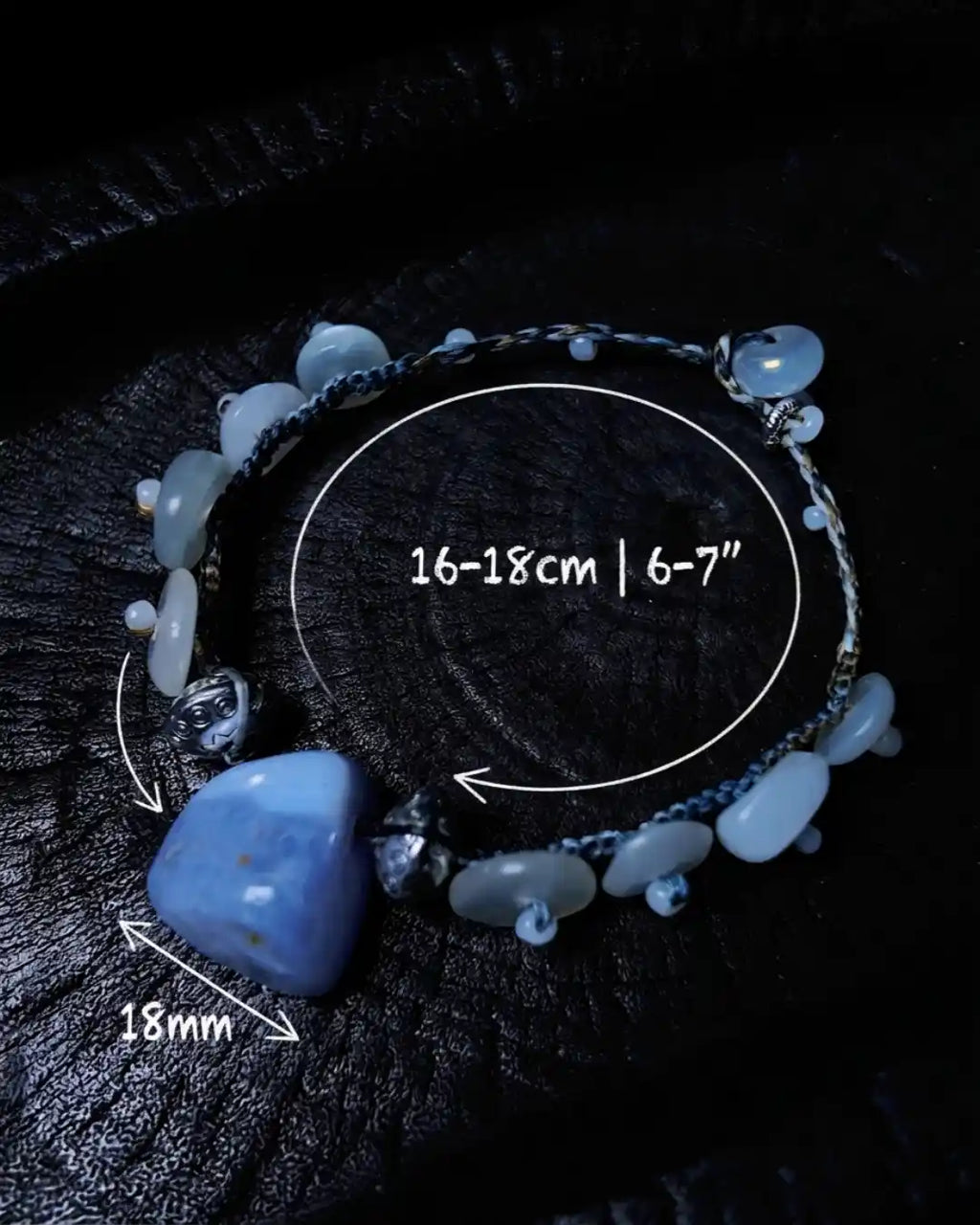 The Oracle #17 | Blue Lace Agate & Moonstone Bracelet