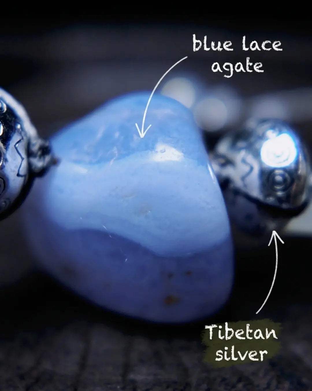 The Oracle #17 | Blue Lace Agate & Moonstone Bracelet