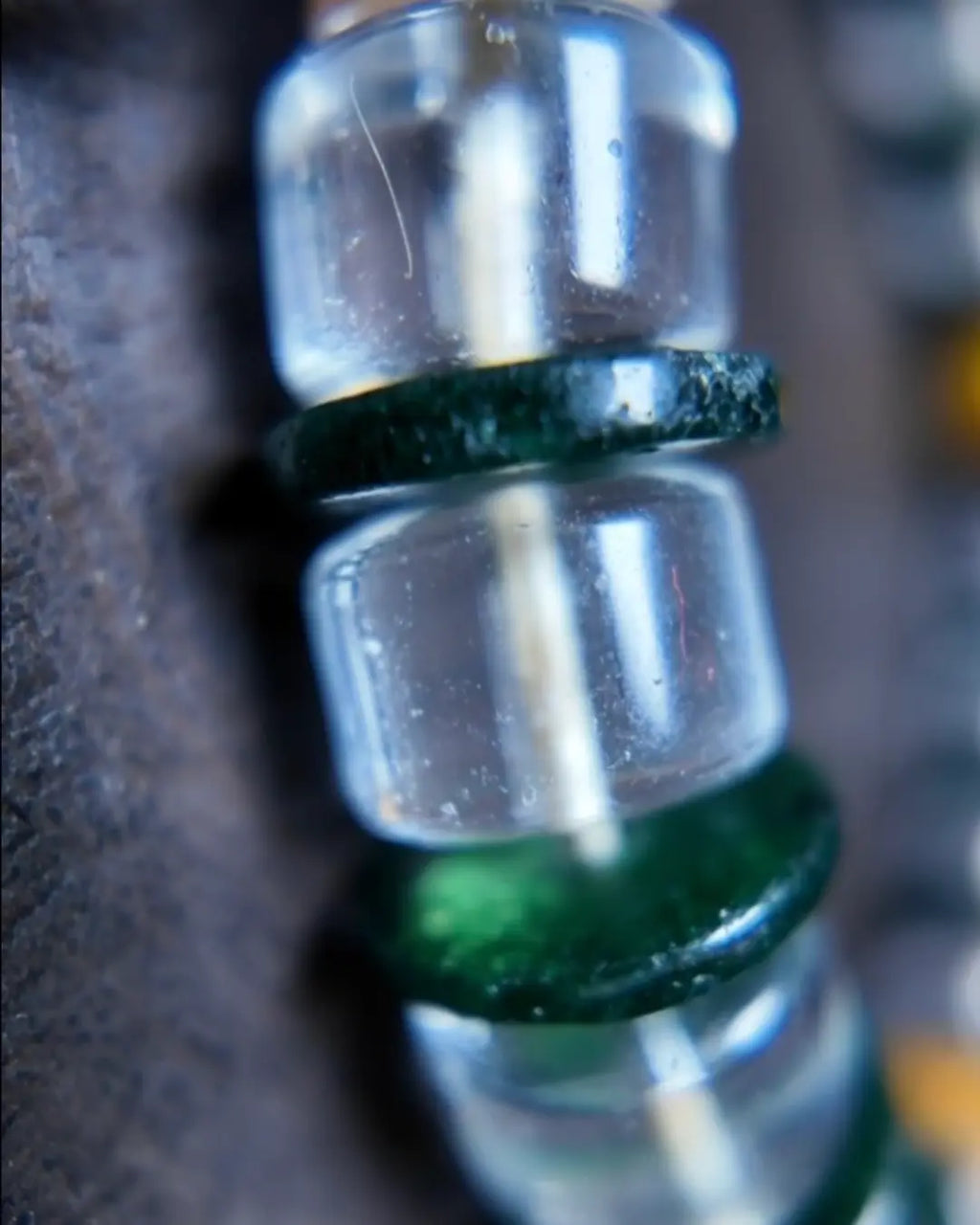 The Vow #26 bracelet, detail view 7 — showing bead-knot construction and accent stones