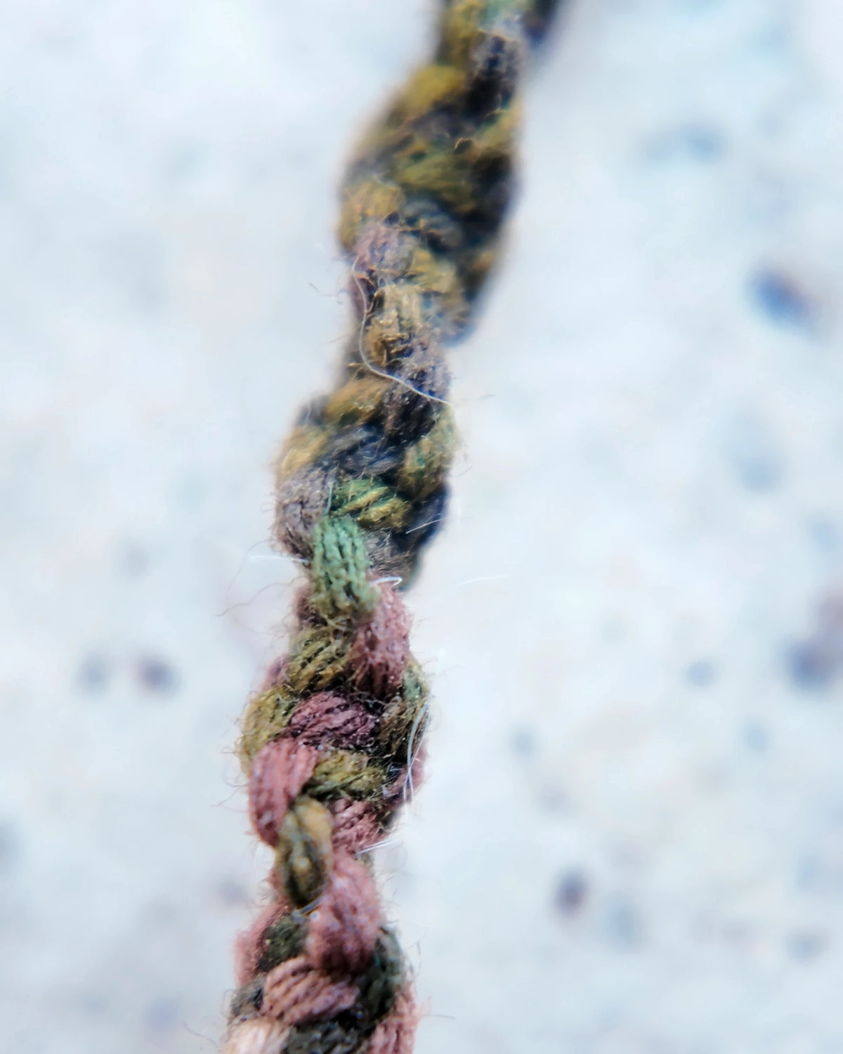 The Inkweave #59: Plant-dyed cotton and waxed cords braided together