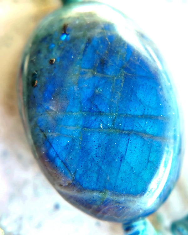 The Moonwake #44 | Labradorite, Pearl & Moonstone Necklace