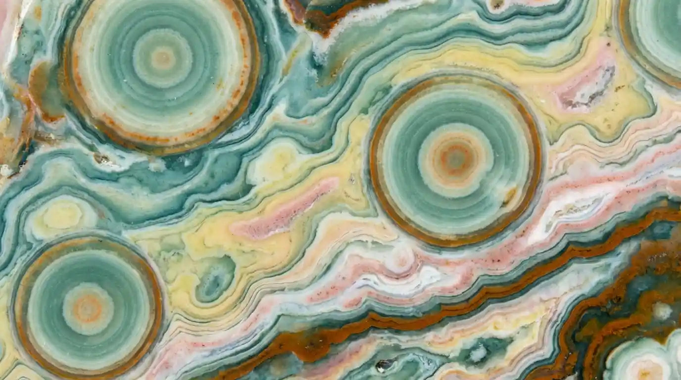 Close-up of a ocean jasper