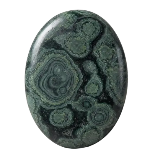 Kambaba Jasper material study on a transparent background