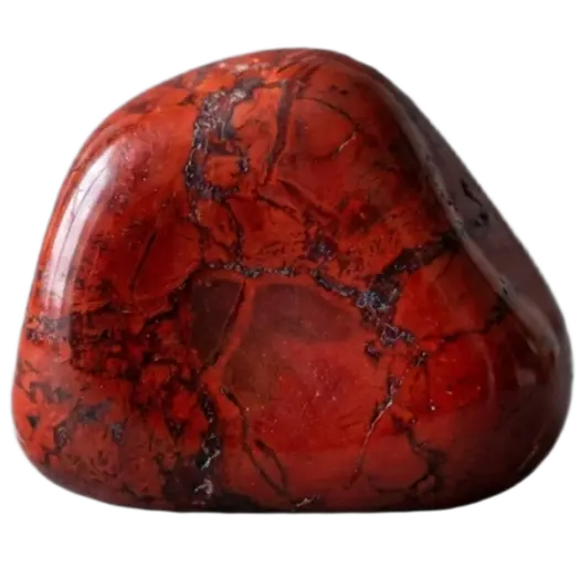 Red Jasper material study on a transparent background