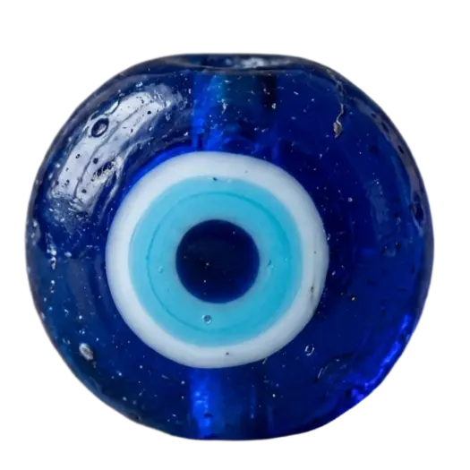 Transparent-background blue glass Nazar object